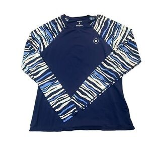 Hurley Women’s Long Sleeve Rash Guard Shirt 50+ Sun Protection